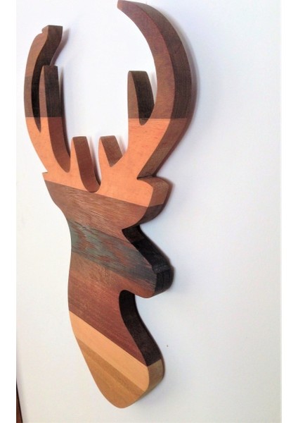 Wood Deer Wall Accessory