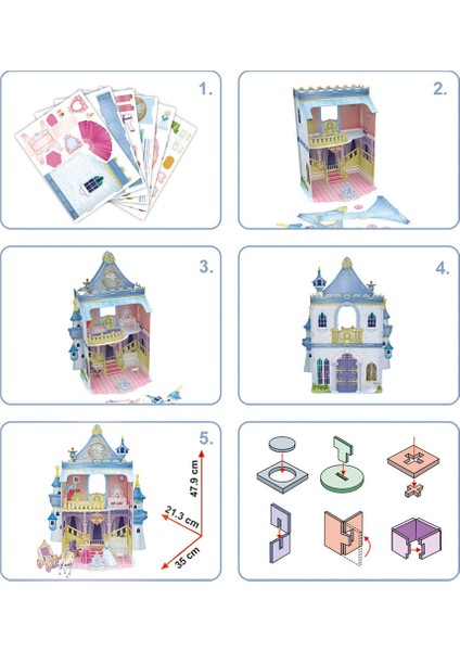 Cubic Fun 81 Parça Puzzle Fairytale Castle