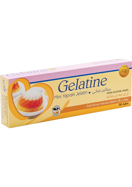 Dr. Gusto  Yaprak Jelatin 100 gr - 30 Yaprak