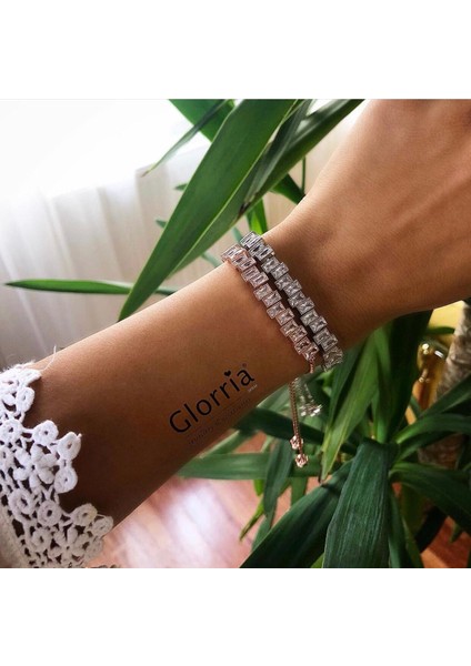 Gümüş Baget Taşlı Su Yolu Bileklik Es0053 fiyatları