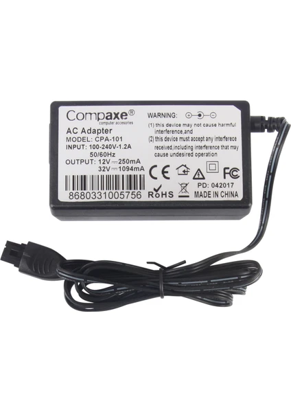 HP CPA-101 35W 12V 250Ma 2Pin Adaptör