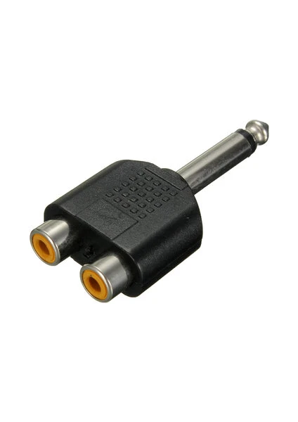 Oem Stereo 6.3 mm Erkek 2 Rca Dişi Aparat