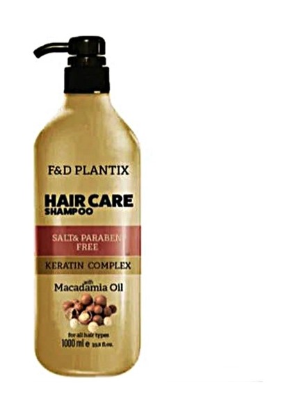 Yeni Üretim Keratin Comlex Macadamia Oil Şampuan 1000 ml Tuz Ve Paraben Yok