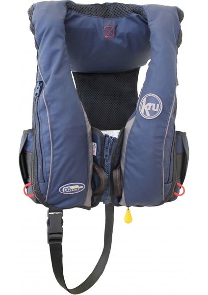 Kru Sport Pro Can Yeleği Otomatik Harness Mavi