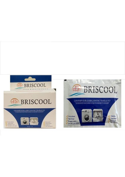 Briscool 10'lu Çamaşır Ve Bulaşık Makine Temizleyicisi 4 Ü 1 Arada Kireci Söker