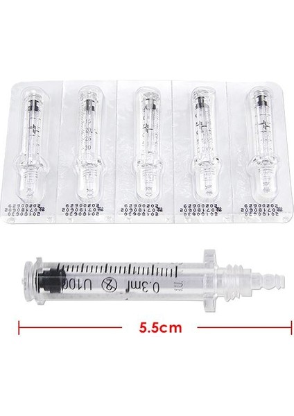 Hyaluron Kalem seri atiş için 5 adet ampul / 5 Şırınga Hyaluron Enjeksiyon Kalem için
