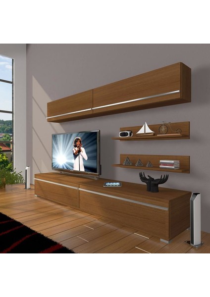 Eko 5 Mdf Std Tv Ünitesi Tv Sehpası Naturel Ceviz