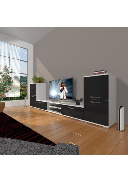Eko On2 Slm Dvd Tv Ünitesi Tv Sehpası Beyaz Siyah