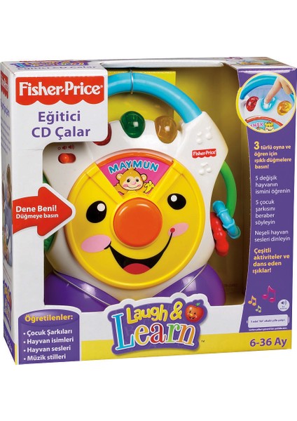 Fisher Price Eğitici CD Çalar (Türkçe)