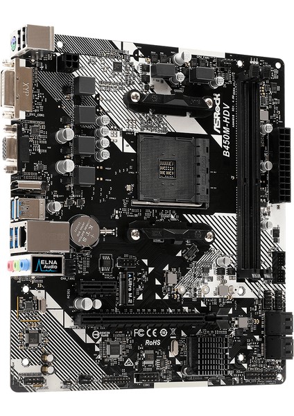 B450M-HDV R4.0 AMD B450 3200+MHz (OC) DDR4 Socket AM4 mATX Anakart (ASRB450M-HDVR4)