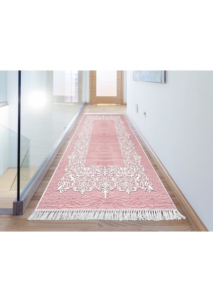 İnci Dijital Saçaklı Yıkanabilir Kaymaz Taban Halı 1811 Desen 4 80 x 300