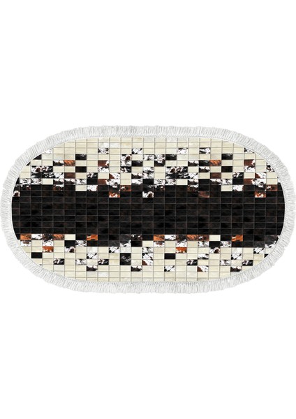 İnci Dijital Saçaklı Yıkanabilir Kaymaz Taban Halı Oval 1914 Desen 1 160 X 230 fiyatları