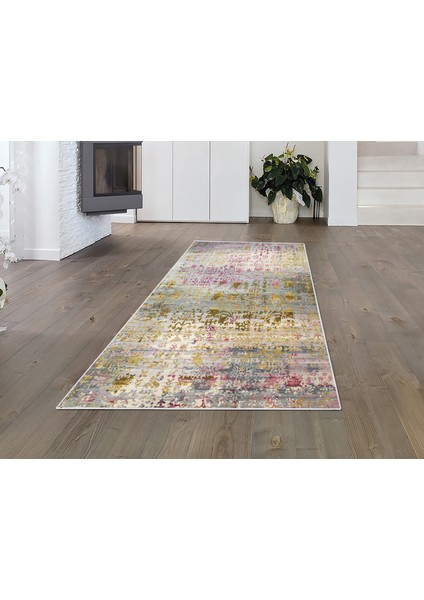 İpek Dijital Saçaksız Yıkanabilir Kaymaz Taban Halı 1895 Desen 1 80 x 300