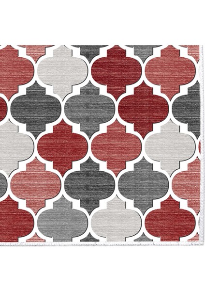 İpek Saçaksız Yıkanabilir Kaymaz Taban Halı 7006 Kırmızı 180X280 fırsatları