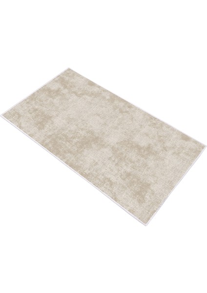 İpek Saçaksız Yıkanabilir Kaymaz Taban Yolluk Halı 2092 Krem 80X200