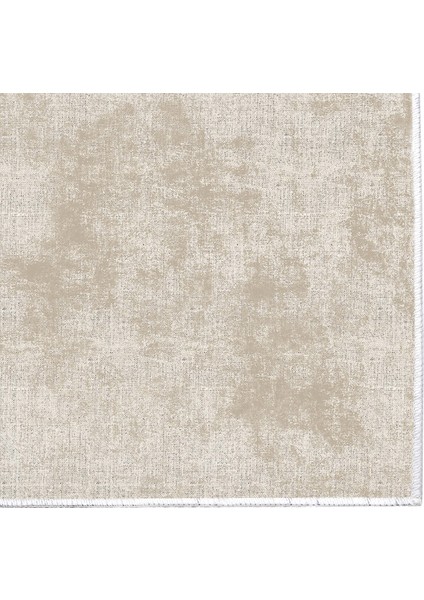 İpek Saçaksız Yıkanabilir Kaymaz Taban Yolluk Halı 2092 Krem 80X200