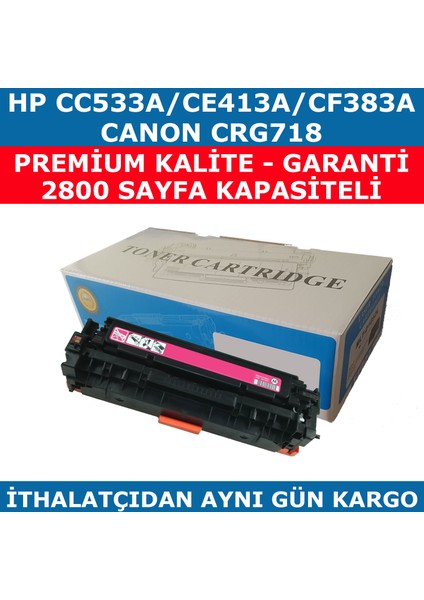 Hp 304A-CC533A 2.800 Kırmızı Toner CE413A-CF383A-Crg718 fiyatları
