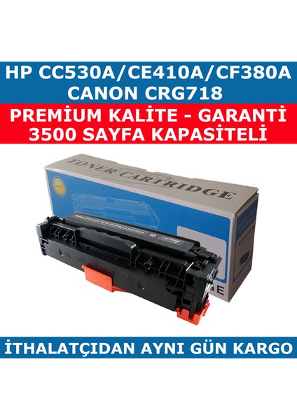 Hp 304A-Cc530A 3.500 Muadil Toner 305A-Ce410A-Cf380-Crg718 fiyatları