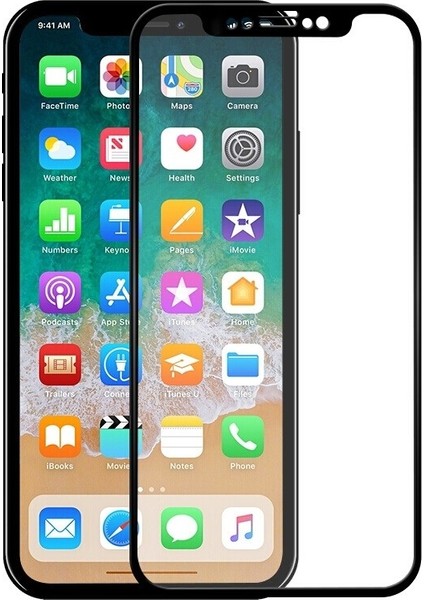 Apple iPhone X 5D Kavisli Ekran Koruyucu