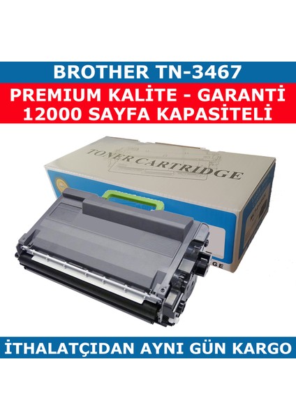 Brother Tn-3467 Siyah Muadil Toner 12.000 fiyatları