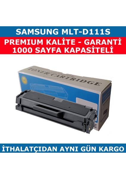 Samsung Sl-M2020 Mlt-D111S Siyah Muadil Toner 1.000