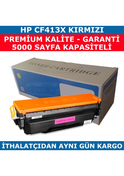 Hp 410X-Cf413X Kırmızı Muadil Toner 5.000