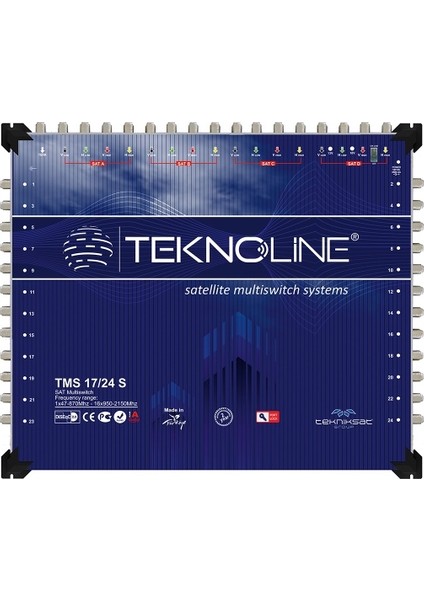 17X24 SONLU MULTISWITCH UYDU DAĞITIM SANTRALI