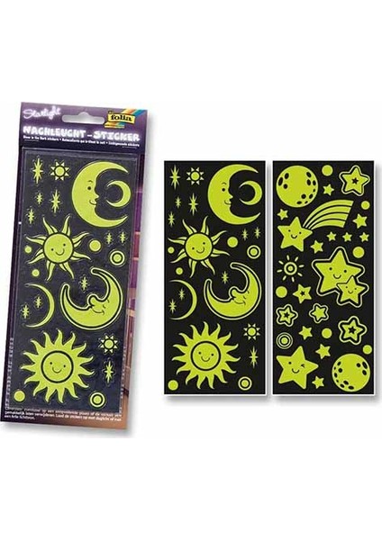 .Sticker Glow İn Dark 2 Desen