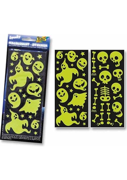 Folia.Sticker Glow İn Dark 2 Desen