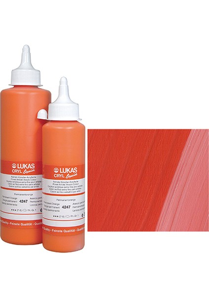 Liquid Akralik Boya Cadmium Kırmızı-Açık 250ml