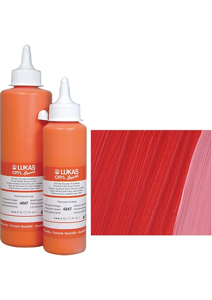 Liquid Akralik Boya Vermillion Koyu 250ml