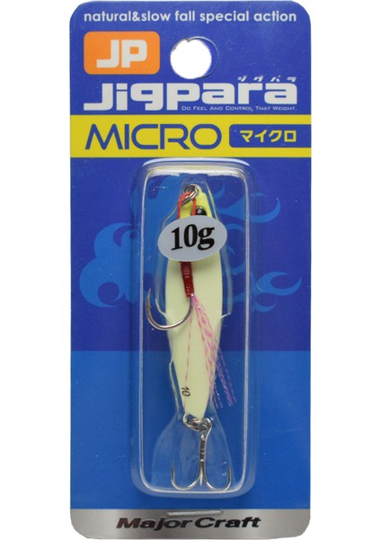 Major Craft Jigpara Mıcro 10G #19 All Glow Jig Yem