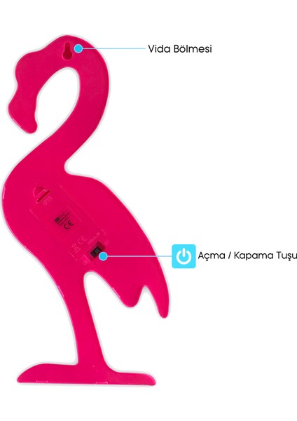 Flamingo Dekoratif Led Işık-Gece Lambası-Aydınlatma
