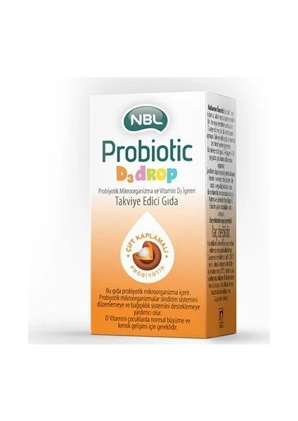 NBL Probiotic D3 Drop Takviye Edici Gıda 7.5 ml