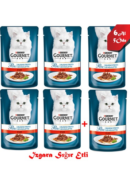 Purina Gourmet Perle Sığır Etli 85 Gr 6Al 5Öde
