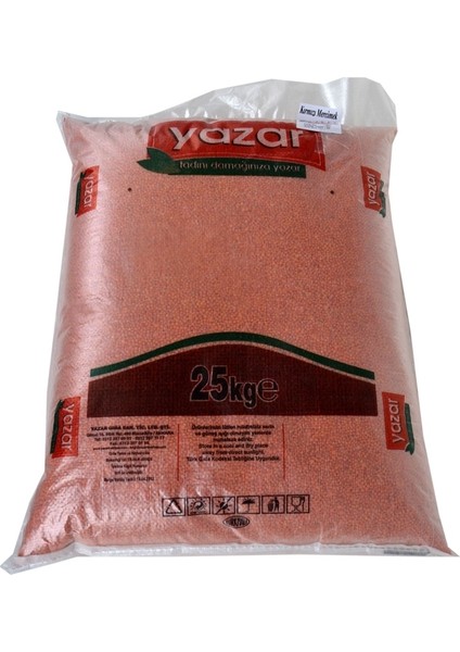 Yerli Kırmızı Mercimek 25 Kg