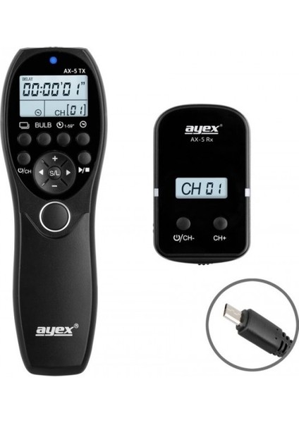 Sony İçin Ax-5 S2 Kablosuz Zaman Ayarlı Kumanda