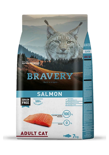 Yetişkin Kedi Maması Somon Balıklı 7Kg. - Adult Cat Salmon 7Kg.