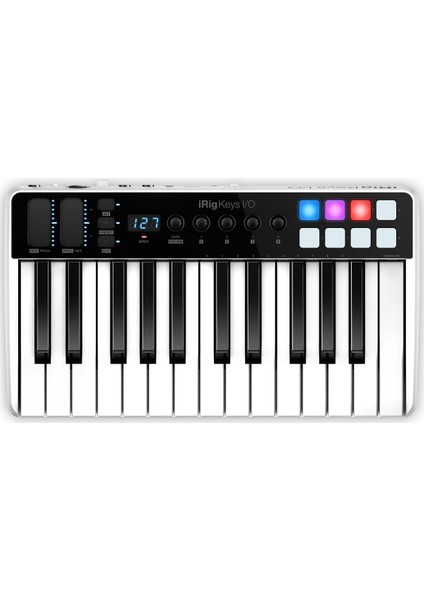 IK Multimedia iRig Keys I/O 25 25 tam boyutlu tuşa sahip MIDI klavye kontrolör