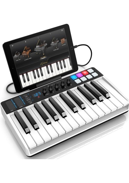 IK Multimedia iRig Keys I/O 25 25 tam boyutlu tuşa sahip MIDI klavye kontrolör