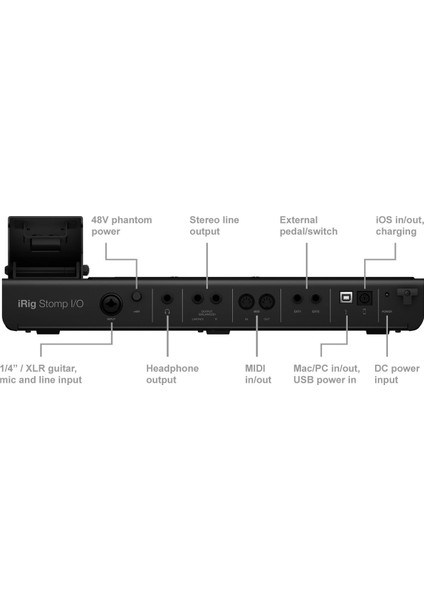iRig Stomp I/O USB Pedal Kontrolör Ses Kartı modelleri