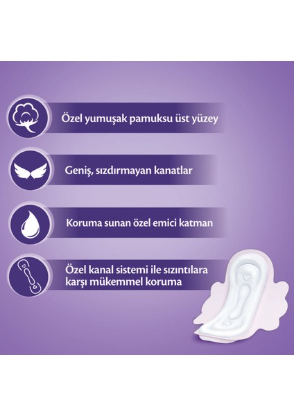 Kalın Ped Klasik Uzun 8 Adet fırsatları