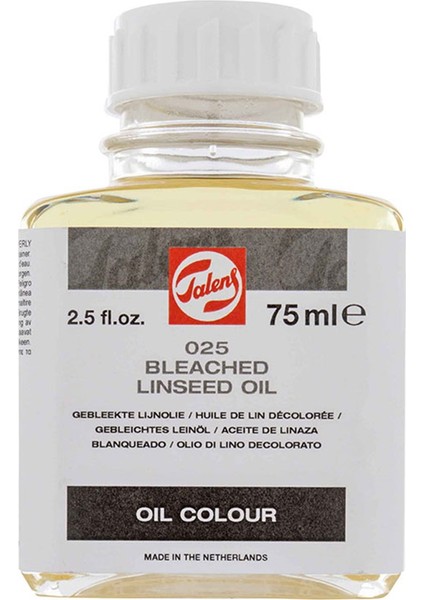 Linseed Oil Bleached 025 75Ml Ağartilmiş Keten Yaği