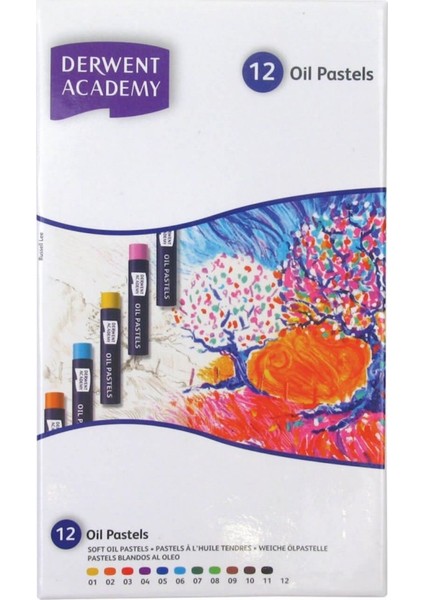 Academy Oil Pastel 12'Li