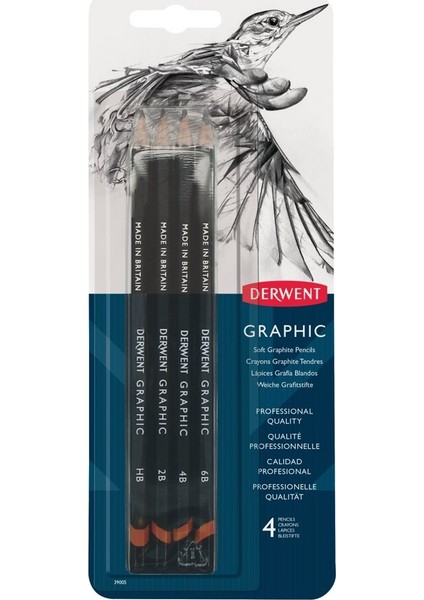 Graphic Pencil Soft 4'Lü Blister Sketching