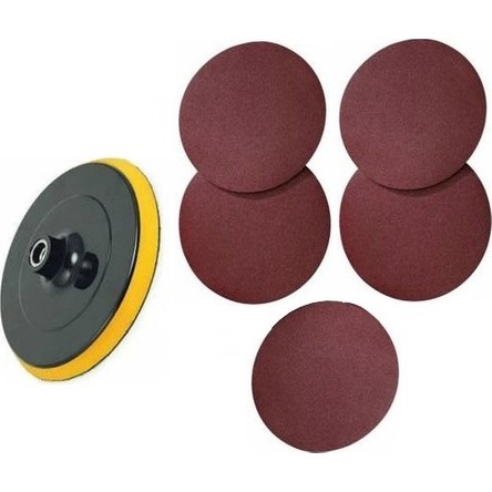 Depolife Cırt 115Mm Taban 5 Li 80 Kum Zımpara Seti