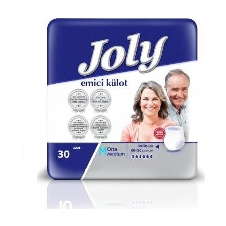 Joly Emici Külot Hasta Bezi Orta Medium 30'lu Paket Fiyatı