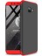 Samsung Galaxy J4 Core Kılıf Double Dip 360 Protective Siyah Kırmızı 2