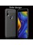 Xiaomi Mi Mix 3 Kılıf Deri Dokulu Silikon Lacivert 3