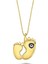 Altın Anne ve Bebek Ayak İzi Kolye Nazarboncuklu BK54523-643 1